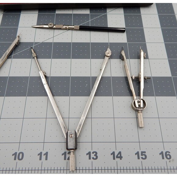 Lafayette 99-7003 Precision Drafting Tool Compass Drawing Set Made In Germany - Picture 3 of 11